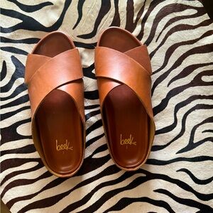 Beek Slide Sandals.  Worn just a few times to church.